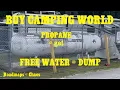 Buying Camping World Propane Getting Free Water and A Dump Fulltime RV Living Camping Nomad