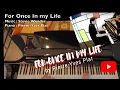 Download Lagu FOR ONCE IN MY LIFE - Piano by Pierre-Yves Plat