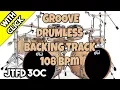 Lagu Groove 108 bpm | Drumless Backing Track For Drummers with Click | #BTFD 30C