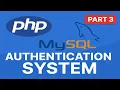 Authentication System Tutorial Part 3 PHP MySQL Integration phpMyAdmin Setup
