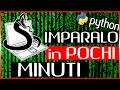 Imparare a Programmare SUBITO Tutorial Python ITA per Principianti