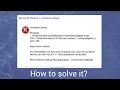 How to solve Microsoft visual C runtime library error when you start up your system