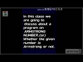 Armstrong Number Program in C C Tutorial Vyshnavi Pabba