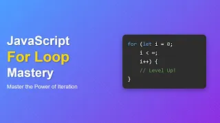 JavaScript For Loops Master Iteration Control Flow for Beginners