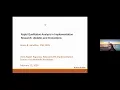 Rapid Qualitative Analysis in Implementation Research Updates and Innovations