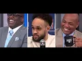 Shaq and Charles are CLOWNING Derrick White s Hairline LIKE they even have a Hairline HAHA
