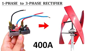 Download Make 400 Amps Bridge Rectifier ( AC to DC ) for Wind Turbine Generator | 1 Phase to 3 Phase MP3