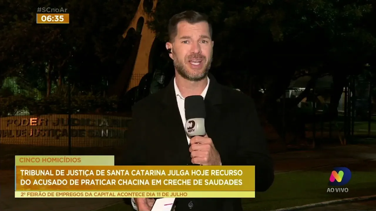 Tribunal de Justiça de SC julga recurso do acusado de praticar chacina em creche de Saudades