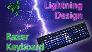 Lightning Strike Razer Keyboard Design