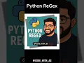 Master Python ReGex in minutes