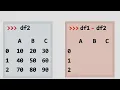 Binary operations in a DataFrame