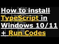 install typescript in windows 11