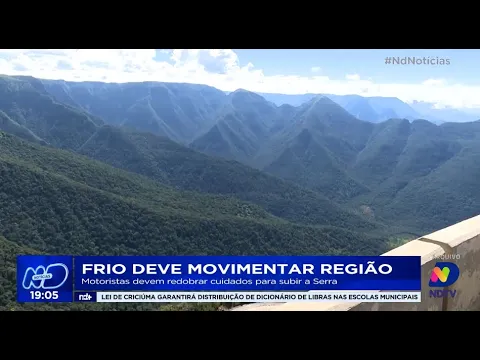 Frio deve movimentar região, motoristas devem redobrar cuidados para subir a Serra