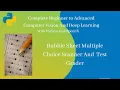 Bubble Sheet Multiple choice Scanner and test grader using OMR Python and OpenCV