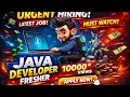 Developer Jobs for Fresher 0-1 1-6 Year Experience Urgent Hiring