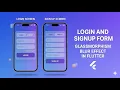 Animated Transparent login and signup UI Design - Flutter UI Design Complete Tutorial Step by Step