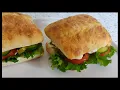 Ciabatta Sandwich Recipe How to make a best ciabatta sandwich at home Lunch Box Recipe
