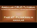 Filter pipe in angular