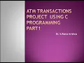 C programming switch case project bank project using c coding examples Part1