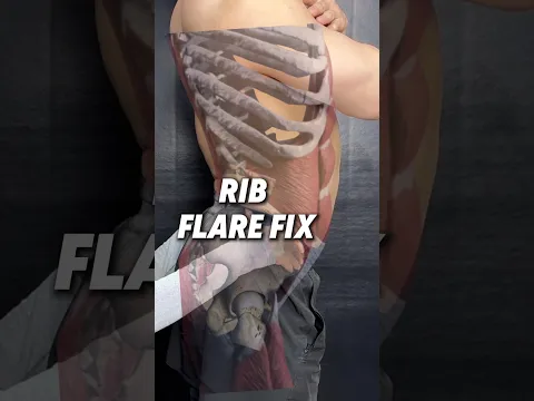Your shoulder pinch is actually a rib flare problem! 🤯 #mobility #alignment #spinehealth #shorts