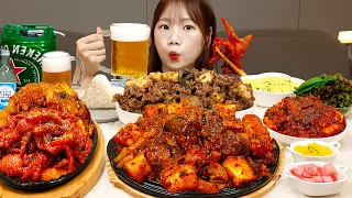 🍗요리먹방- 닭발 순대곱창 오돌뼈 삼겹살 직화치킨😋방구석 포차오픈! 초간단 야식메뉴 쏘맥 먹방😋CHICKEN FEET MUKBANG ASMR EATINGSHOW REALSOUND