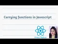 Currying in javascript