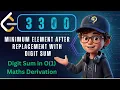 LeetCode 3300 Minimum Element After Replacement With Digit Sum 3 Approaches O 1 Math Trick