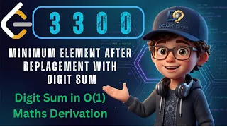 LeetCode 3300 Minimum Element After Replacement With Digit Sum 3 Approaches O 1 Math Trick