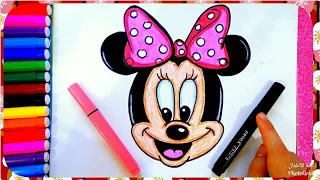 رسم ميكى ماوس سهل للأطفال بالخطوات رسم الكرتون رسم سهل جدا تعليم الرسم للأطفال 