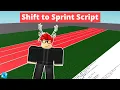 Roblox Scripting Tutorial How to Make a Shift to Sprint Script