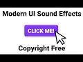 Modern User Interface Sound Effects Copyright Free