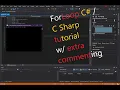 ForLoop C C Sharp tutorial w extra commenting Console APP