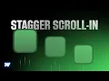 Easy Stagger Scroll-in Animation in Webflow