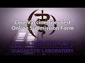 Online Submission Form for the Core Vaccine Titer Test