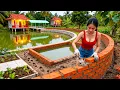 Lagu TIMELAPSE - Building Anti-Erosion Embankments for a 2-Storey House, Pouring the Foundation