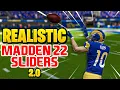 Realistic Madden 22 Sliders UPDATE ALL-MADDEN ALL-PRO