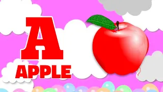 Phonics Song 2 with TWO Words in 3D - A For Apple🍎🍏- ABC Alphabet Songs with Sounds for Children's
