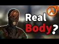 is the Burnt corpse from Half-life 2 a real body