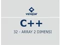 2-Dimensional Array C Indonesian