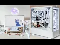 building my first gaming pc aesthetic white build rtx 3060 ti kraken z53 diy white monitor
