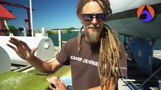 Removing old diesel fuel tank on our sailboat [Ep 15]