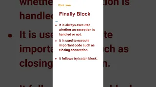 Finally Block 38