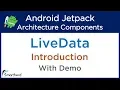 Live Data with Demo Android Architecture LiveData Tutorial Jetpack 3