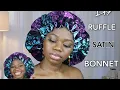 How to make a Ruffle Satin Bonnet DIY Bonnet Satin Bonnet Tutorial