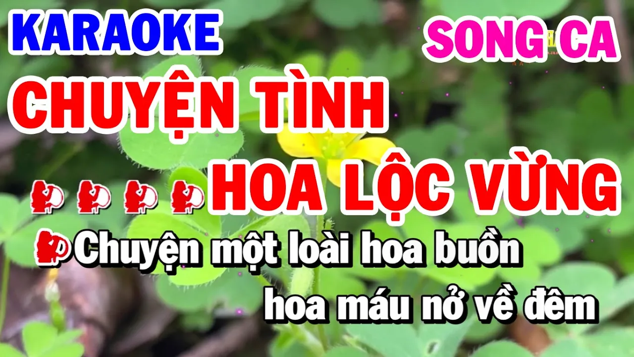 Karaoke Chuyện Tình Hoa Lộc Vừng | Nhạc Sống Song Ca Beat Chuẩn | Karaoke Thanh Hải