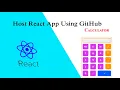 How to Host React App on GitHub Free