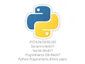 Ders 3 - Donanim yazilim Programlama Dili ve Python Programlama Diline Giris