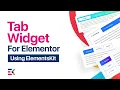 Elementor Tab Widget Elementskit All-in-one addons for Elementor
