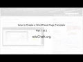 How to Create a WordPress Custom Page Template -