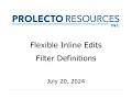 NetSuite Flexible Inline Edits Filter Definitions